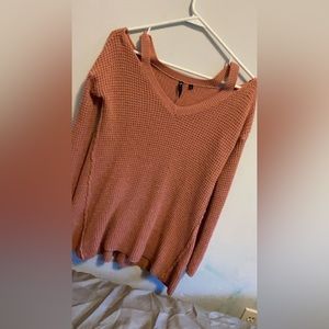 Women’s  drop shoulder sweater size small, POOF! brand.